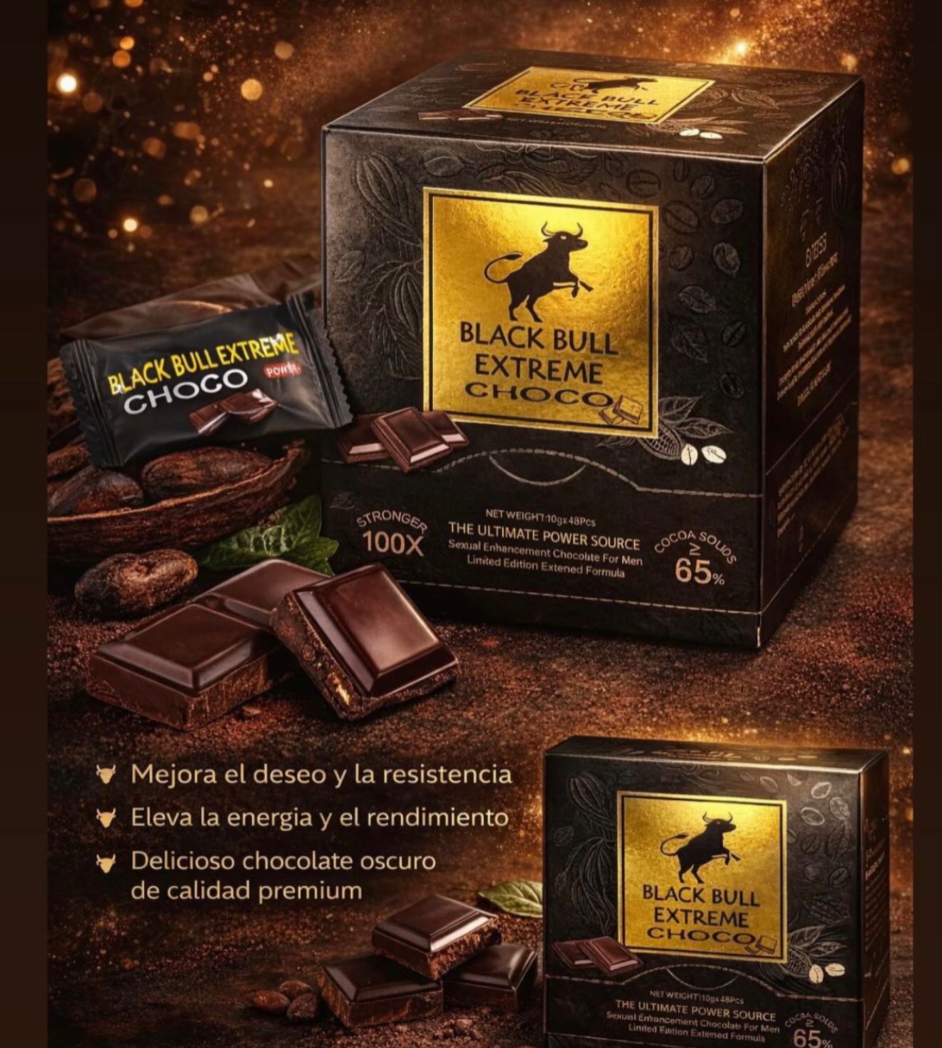 🍫🥵Choco black bull Vigorizante y retardante🥵😈